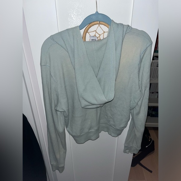 TNA light blue tie dye cropped zip up - Picture 3 of 3